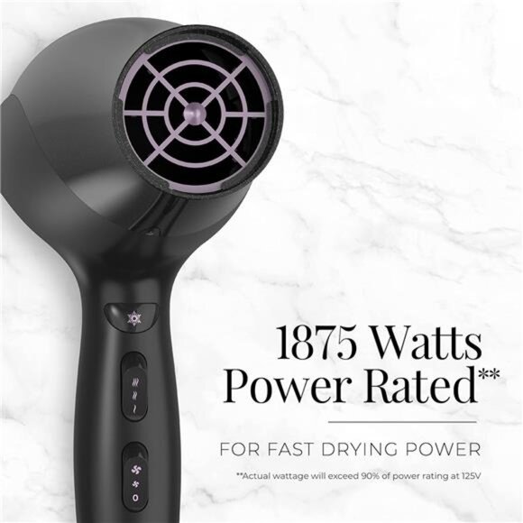 Damage Protection Hair Dryer with Ceramic & Ionic Tech, 3-Piece Set - Picture 6 of 7